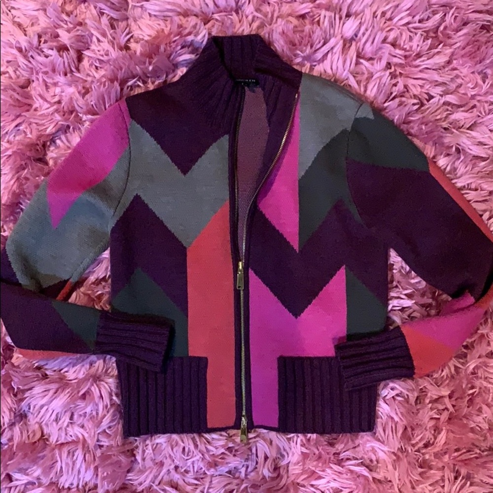 Worth New York zip up cardigan